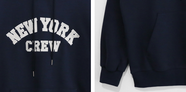 RT No. 4329 NEW YORK LETTERED HOODIE