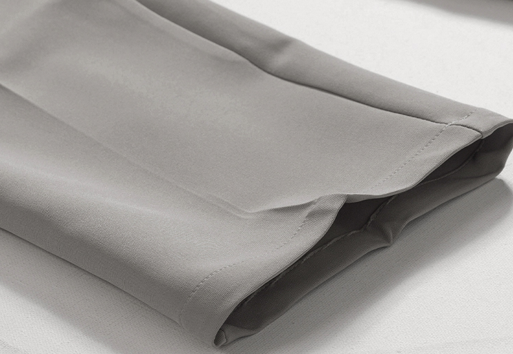 RT No. 4195 GRAY SUIT JK & WIDE PANTS