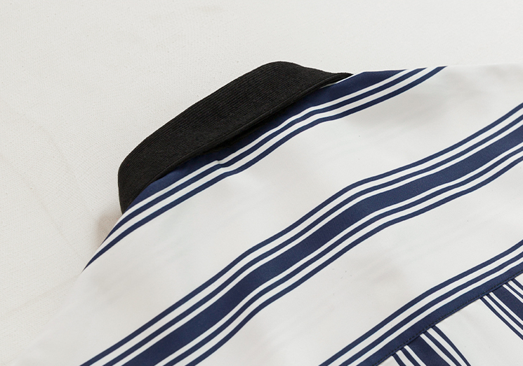 RT No. 4198 STRIPED VERTICAL TWO TONE COLLAR SHIRT