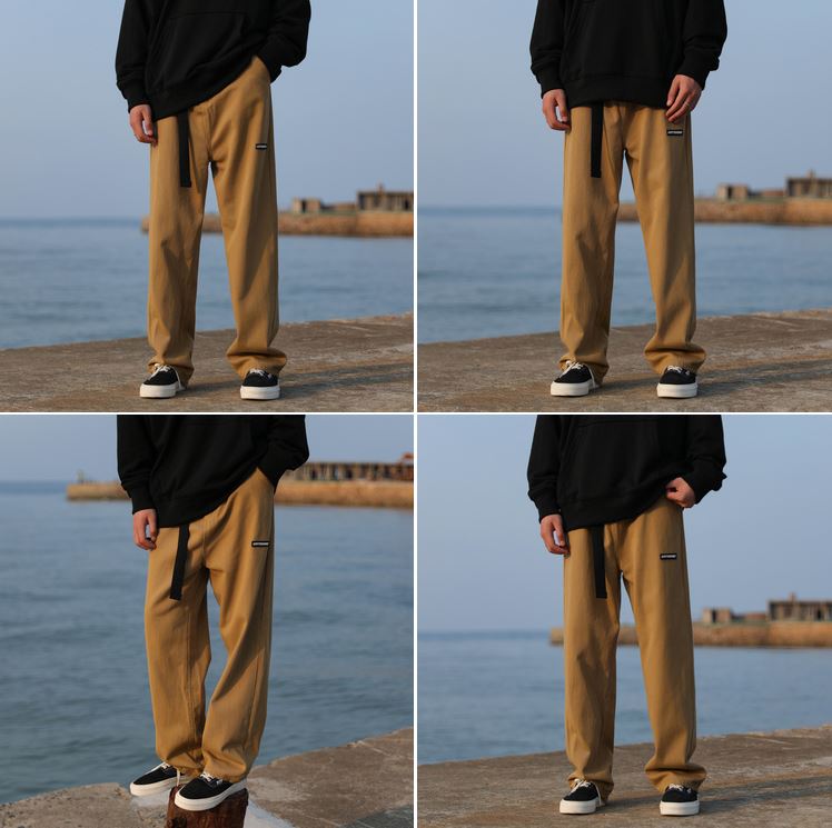 RT No. 5353 CASUAL WIDE STRAIGHT PANTS