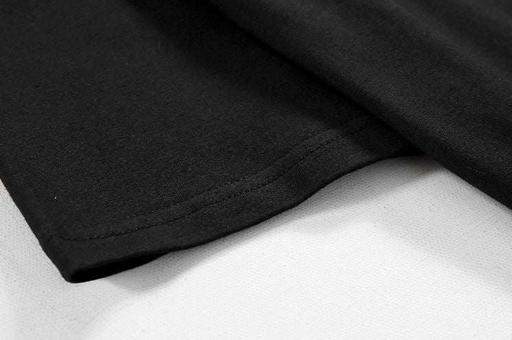 RT No. 5071 BLACK HALF SLEEVE BUTTON-UP COLLAR SHIRT