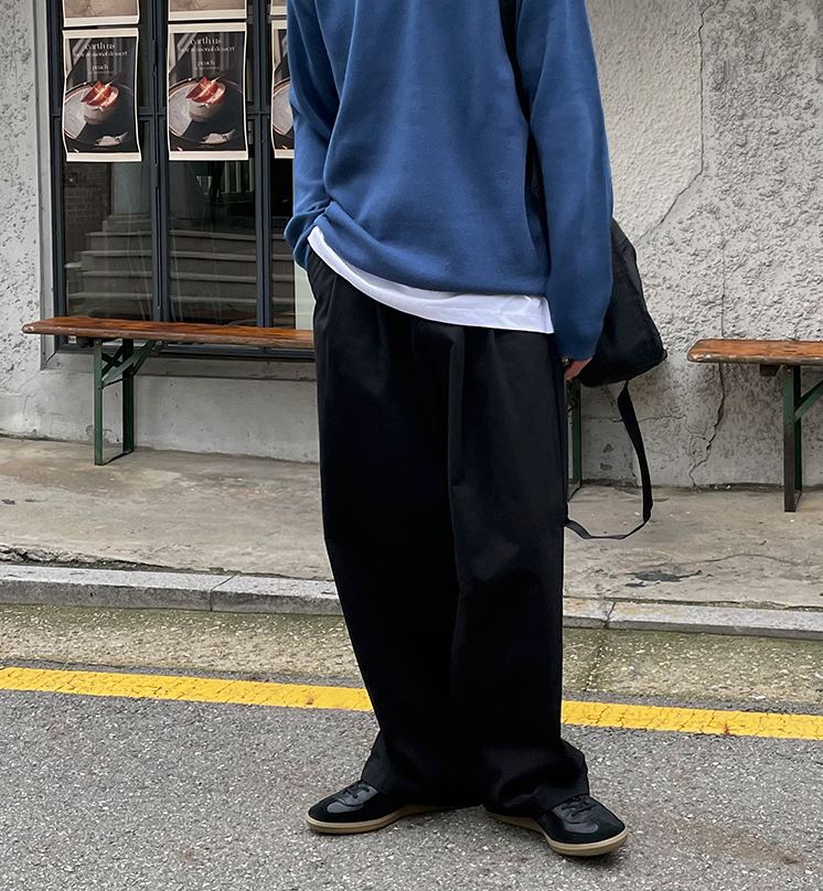 RT No. 5284 CASUAL WIDE STRAIGHT RETRO STYLED PANTS