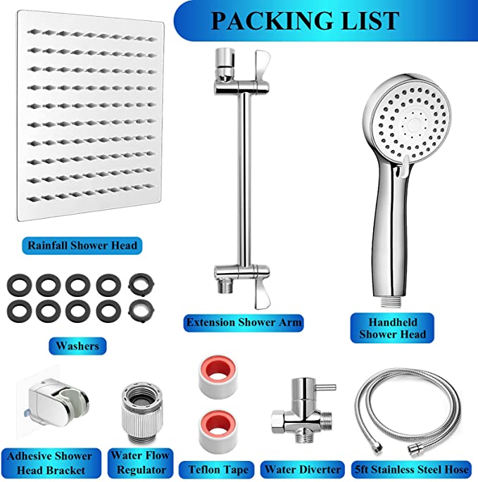 High Pressure Rainfall Shower Head