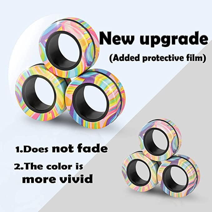 Magnetic Rings Fidget Toy Set