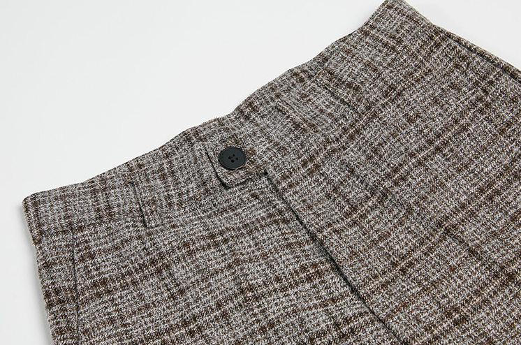 RT No. 3464 PLAID BLAZER JK & ANKLE CROPPED PANTS