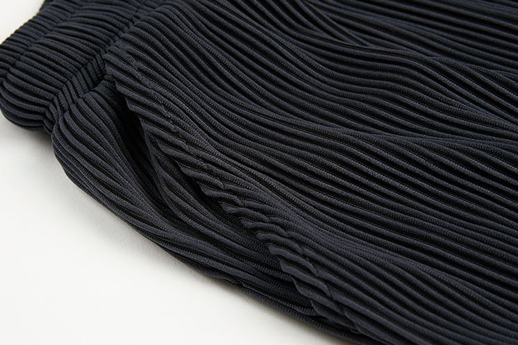 RT No. 4495 PLEATED ZIP UP HOODIE & WIDE PANTS (TOP & BOTTOM)