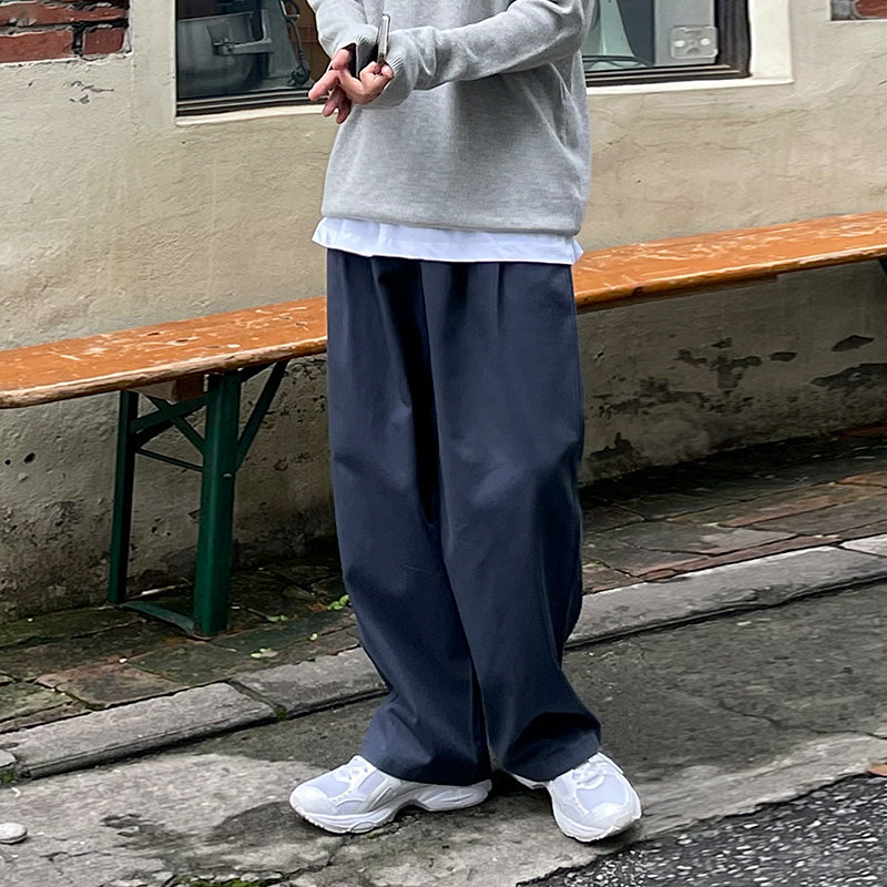 RT No. 5284 CASUAL WIDE STRAIGHT RETRO STYLED PANTS