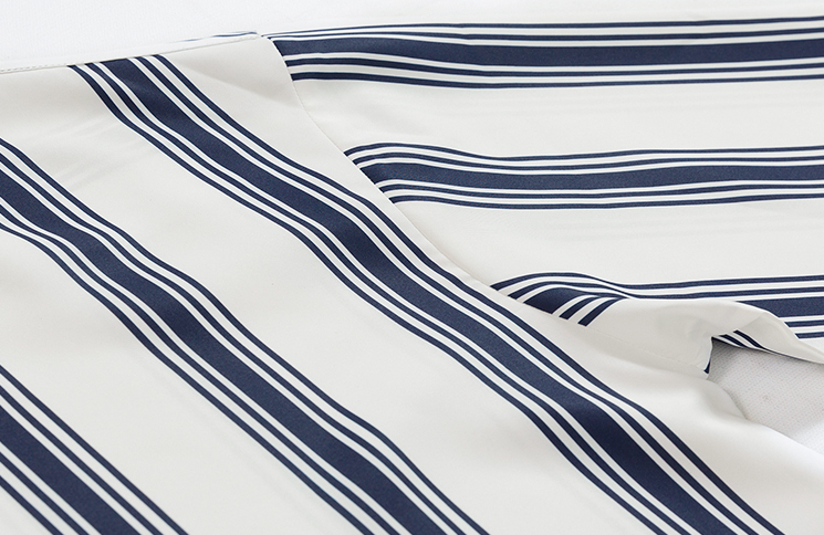 RT No. 4198 STRIPED VERTICAL TWO TONE COLLAR SHIRT