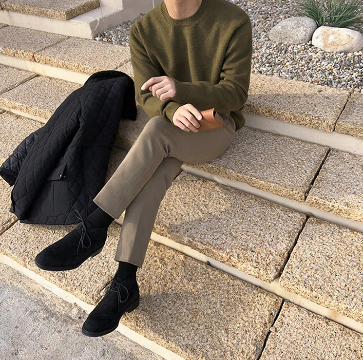 RT No. 3468 KHAKI SLIM STRAIGHT JEANS