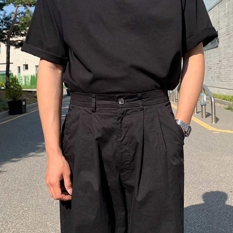 RT No. 2017 BLACK WIDE PANTS