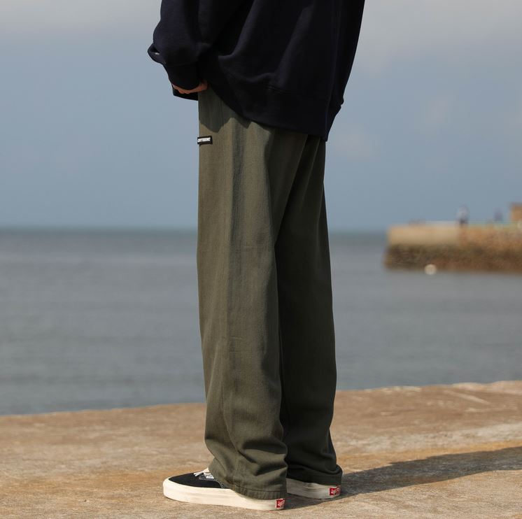 RT No. 5353 CASUAL WIDE STRAIGHT PANTS