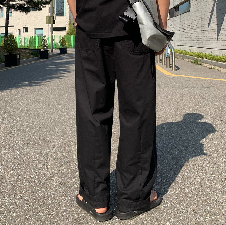 RT No. 2017 BLACK WIDE PANTS