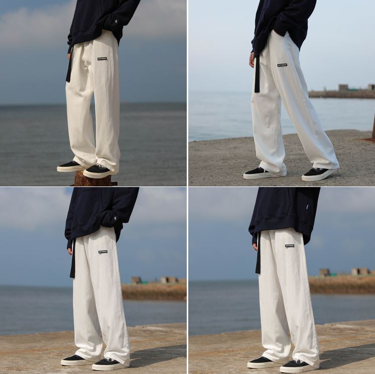 RT No. 5353 CASUAL WIDE STRAIGHT PANTS