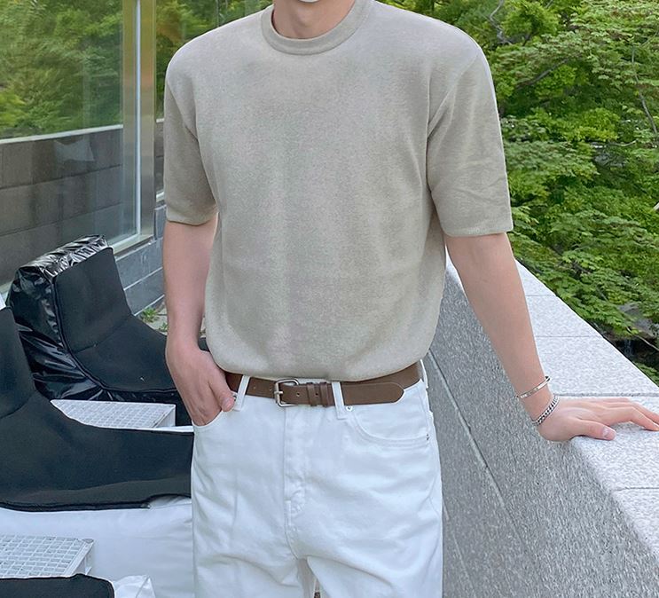 RT No. 4483 KNITTED SHORT SLEEVE SHIRT