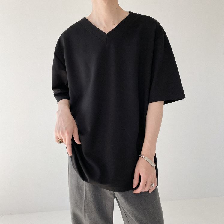 RT No. 5214 HALF SLEEVE V-NECK SHIRT