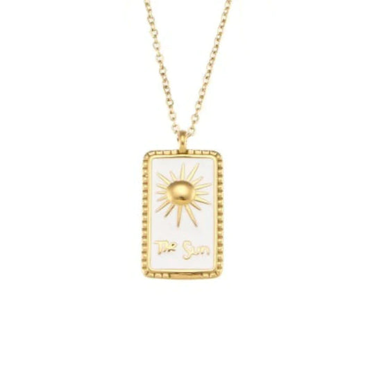 White Vintage Sun Tarot