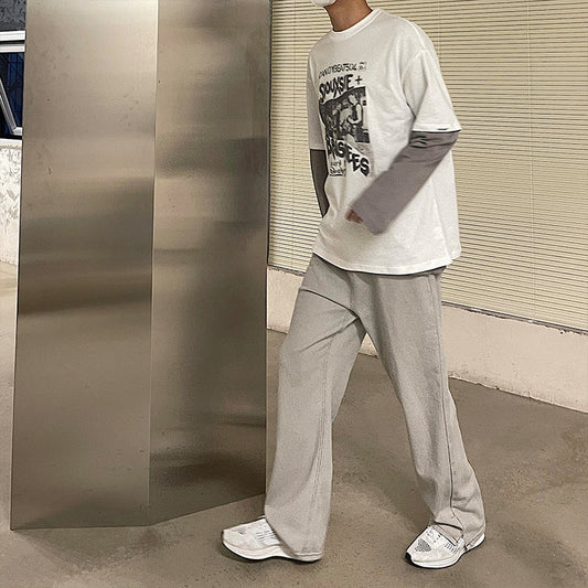 RT No. 1498 LIGHT GRAY STRAIGHT JEANS