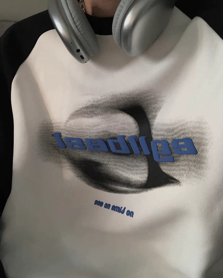 RT No. 5530 TWO TONE LETTERED SWEATER