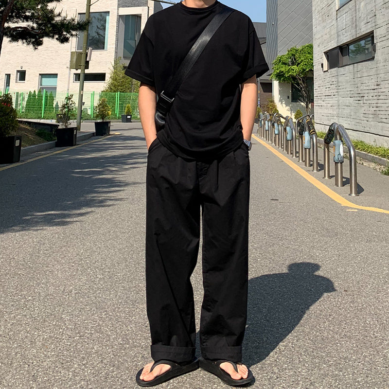 RT No. 2017 BLACK WIDE PANTS