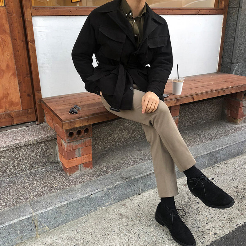 RT No. 3468 KHAKI SLIM STRAIGHT JEANS