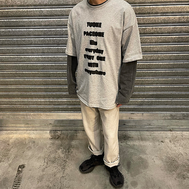 RT No. 1498 LIGHT GRAY STRAIGHT JEANS