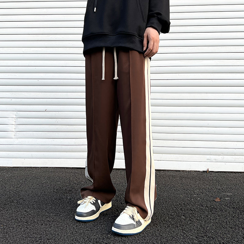 RT No. 5211 STRIPED STRAIGHT SWEATPANTS
