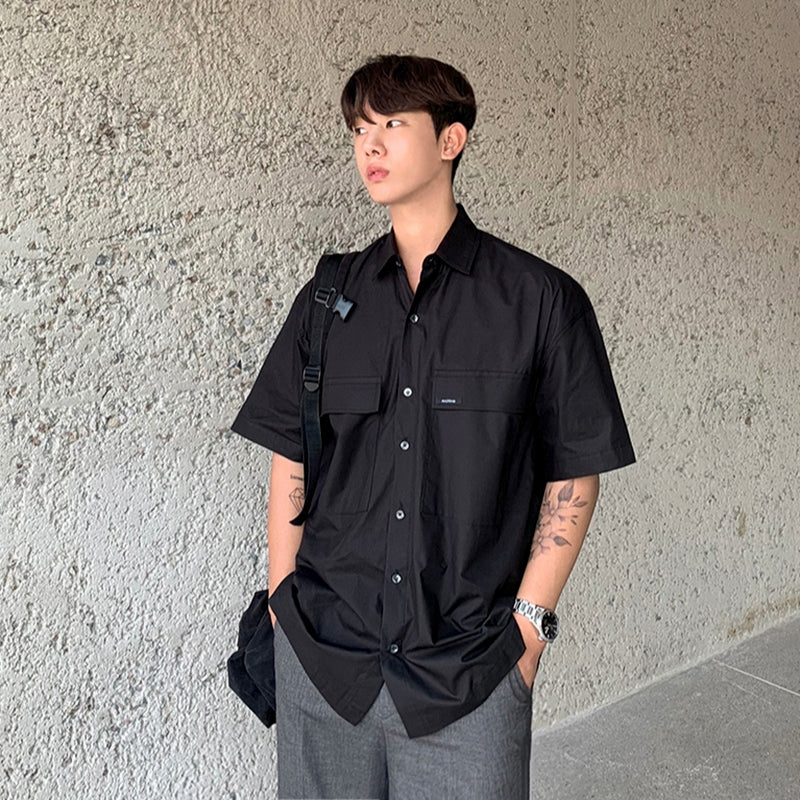 RT No. 4392 JAPANESE ESSENTIAL HALF-SLEEVE COLLAR SHIRT