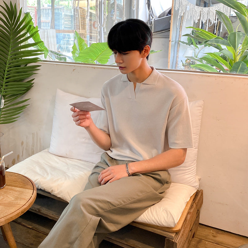 RT No. 1521 V-NECK COLLAR SHIRT