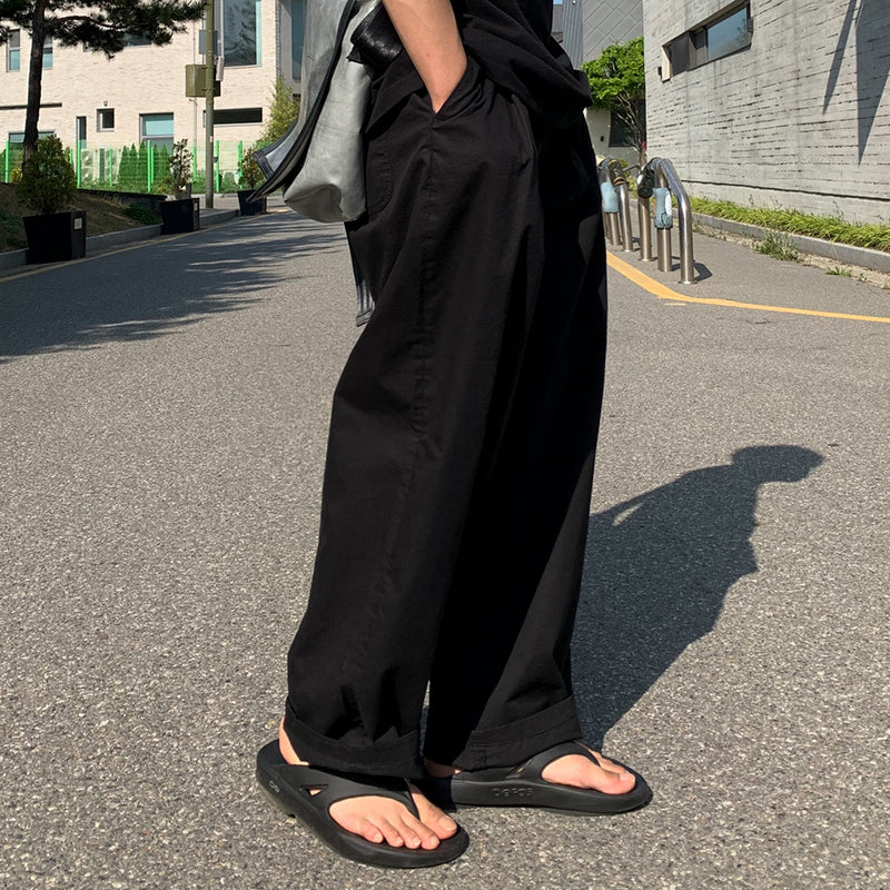 RT No. 2017 BLACK WIDE PANTS