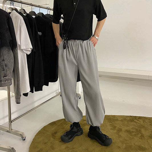 RT No. 2074 DRAWSTRING PLEATED SWEATPANTS